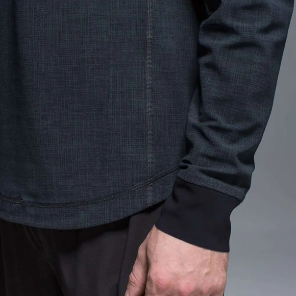 Lululemon Ocean Tech Long Sleeve Scratch That Texture More Deep Coal / Black‎ - Picture 8 of 9